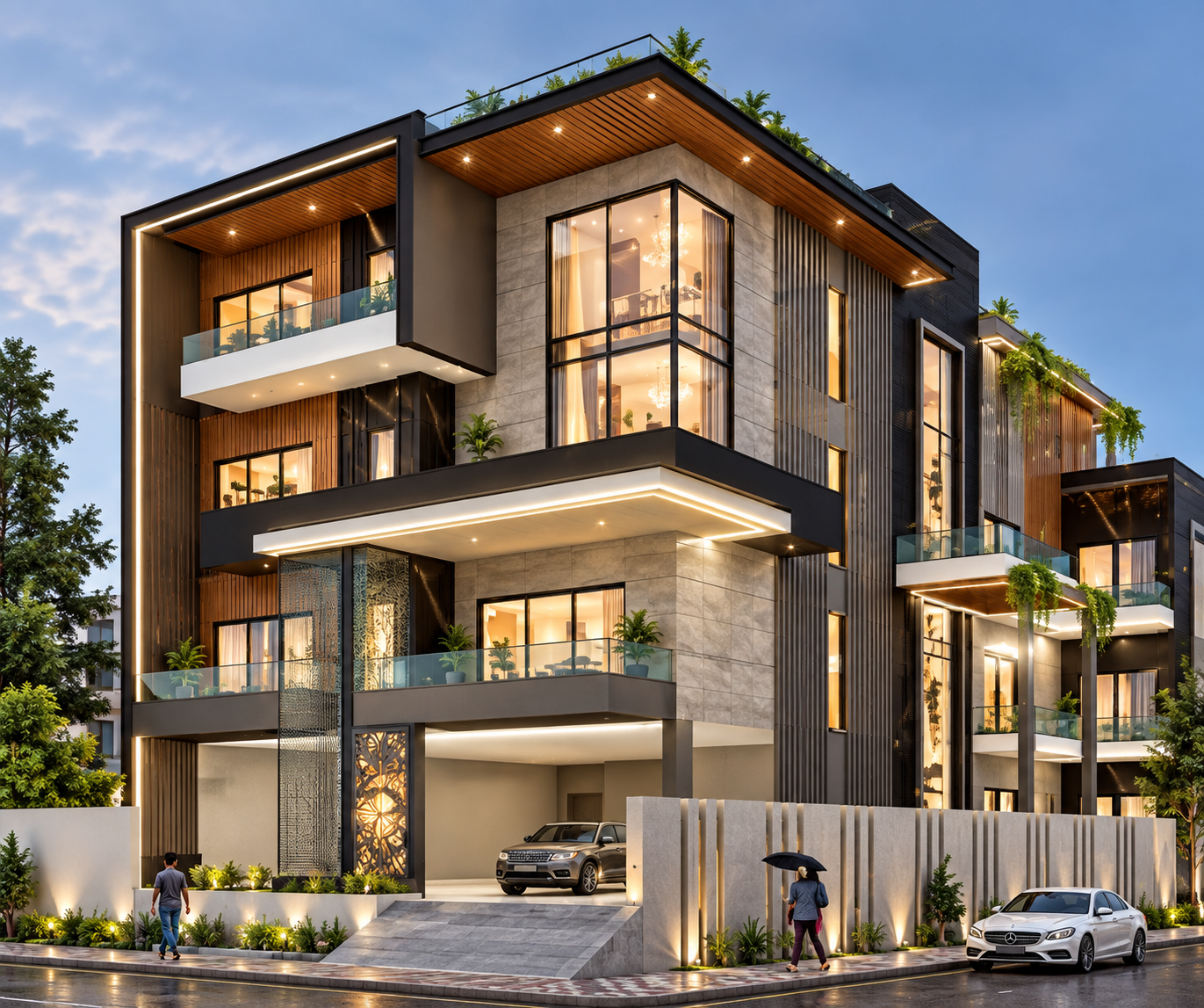 Front elevation project by VRDecor India